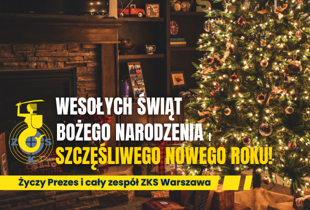 Życzenia Bożonarodzeniowe i Noworoczne ZKS Warszawa